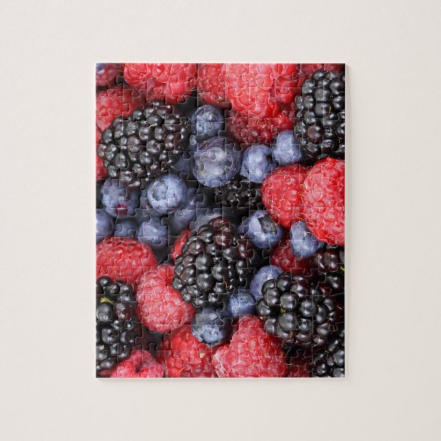 Juicy and Ripe Berry Fruit Medley Jigsaw Puzzle (Vertical)