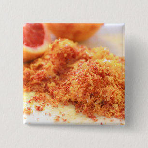 Juicy Citrus Blood Oranges and Zest 15 Cm Square Badge