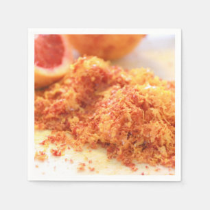 Juicy Citrus Blood Oranges and Zest Napkin