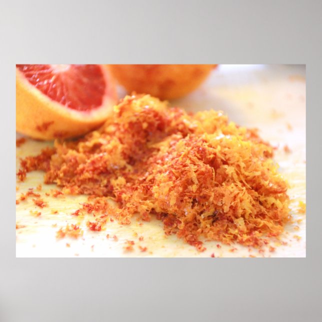 Juicy Citrus Blood Oranges and Zest Poster (Front)