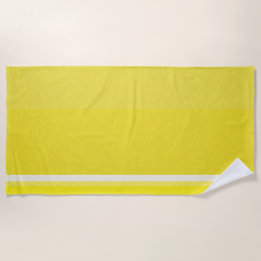 Juicy Citrus Lemon Fruit Slice Colours Beach Towel