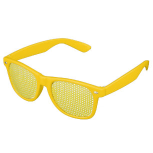 Juicy Citrus Lemon Fruit Slice Colours Retro Sunglasses