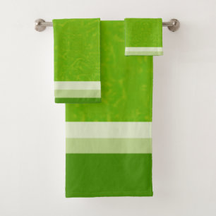 Juicy Citrus Lime Fruit Slice Colours Bath Towel Set