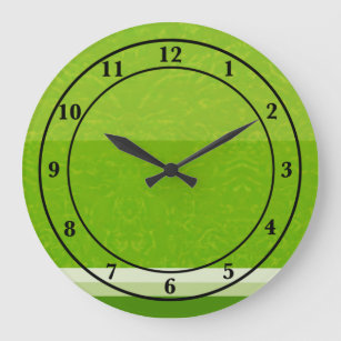 Juicy Citrus Lime Fruit Slice Colours Large Clock