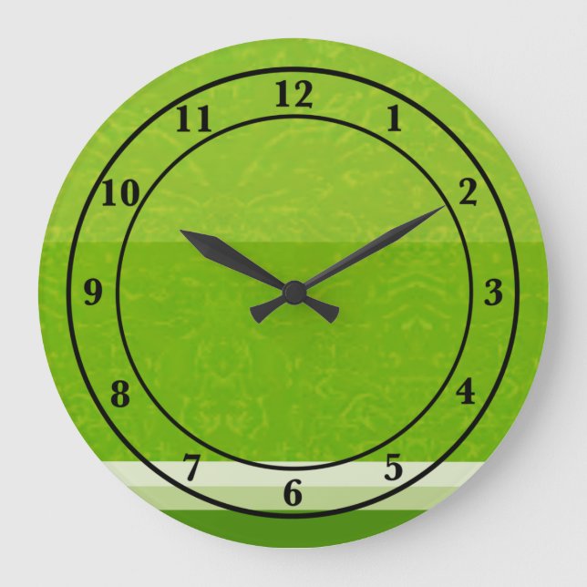 Juicy Citrus Lime Fruit Slice Colours Large Clock (Front)
