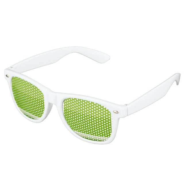 Juicy Citrus Lime Fruit Slice Colours Retro Sunglasses (Angled)