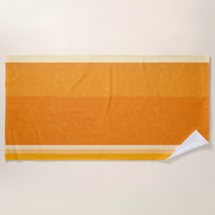 Juicy Citrus Orange Fruit Slice Colours Beach Towel