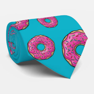 Juicy Delicious Pink Sprinkled Doughnut Tie
