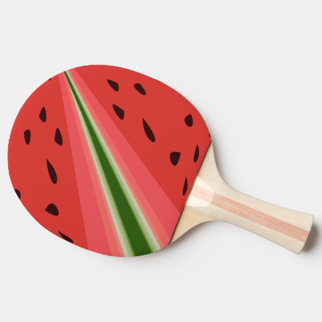 Juicy Delicious Ripe Watermelon With Seeds Design Ping Pong Paddle (Side)