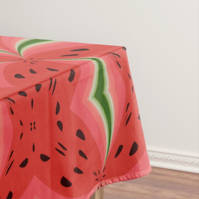 Juicy Delicious Ripe Watermelon With Seeds Design Tablecloth (In Situ)