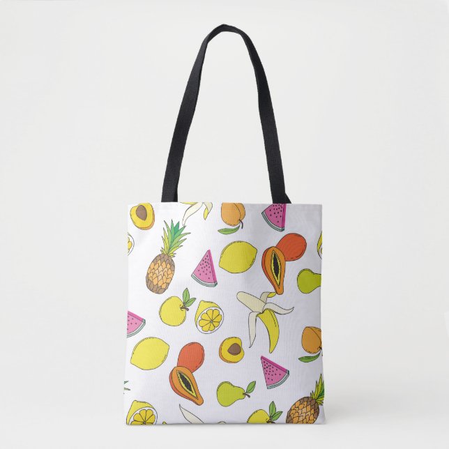 Juicy Fruit, Vintage Seamless Pattern. Tote Bag (Front)