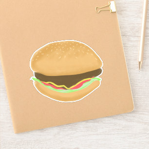 Juicy Hamburger Drawing Art