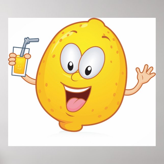Juicy Lemon Drink Poster (Front)