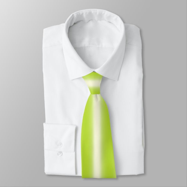 Juicy Lemon Lime And Orange Citrus Fruit Stripes Tie (Tied)