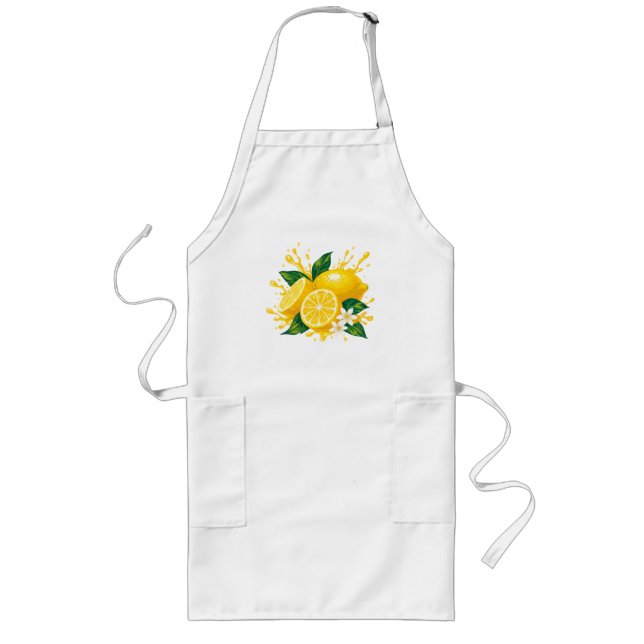 Juicy lemon long apron (Front)