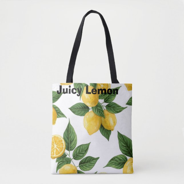 Juicy Lemon Tote Bag (Front)