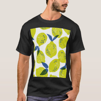 Juicy lemons: vintage seamless pattern. T-Shirt