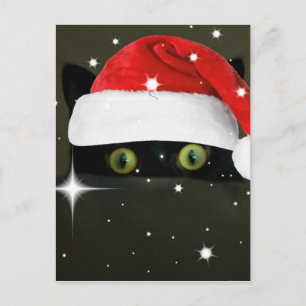 Juicy Lucy Santa Hat Holiday Postcard