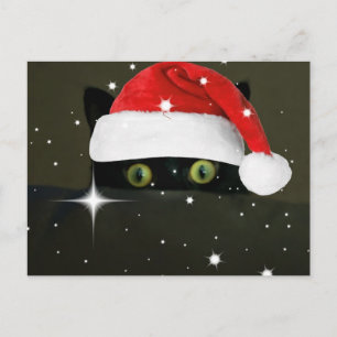 Juicy Lucy Santa Hat Holiday Postcard
