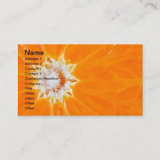 Juicy orange business card