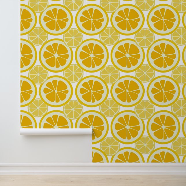 Juicy Orange Slices Pattern | Bright Citrus Fruit  Wallpaper (Application)