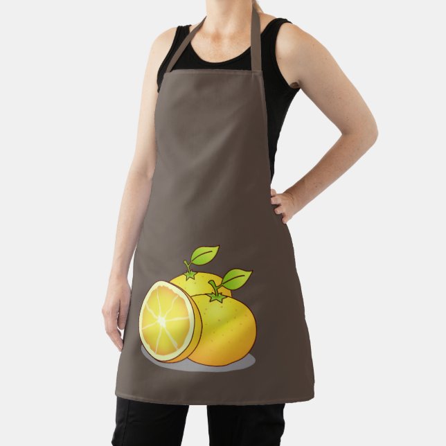 Juicy Oranges fun fruit Apron (Insitu)