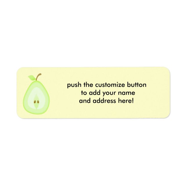 Juicy pear - address labels (Front)