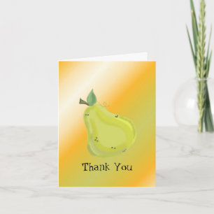 Juicy Pear Thank You Card