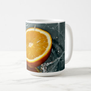 Juicy positive orange for vitamin mood   coffee mug