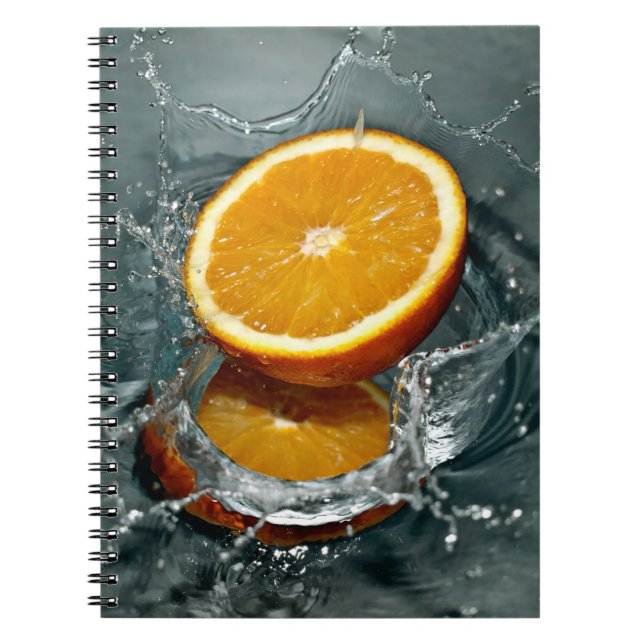 Juicy positive orange for vitamin mood    notebook (Front)