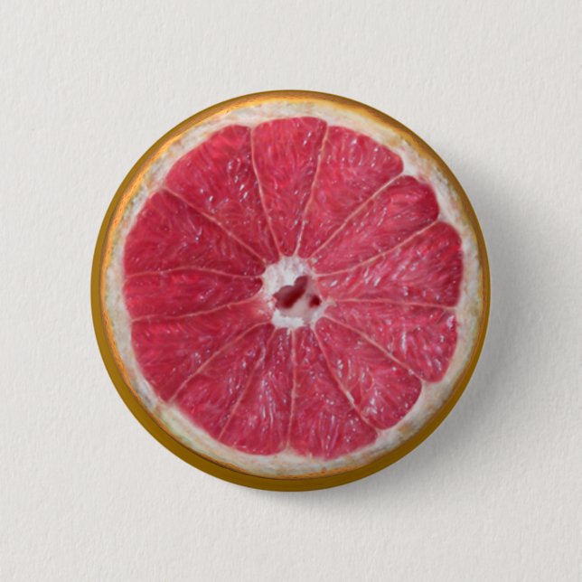 Juicy Red Grapefruit 6 Cm Round Badge (Front)