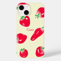 Juicy Red Strawberries (Beige)