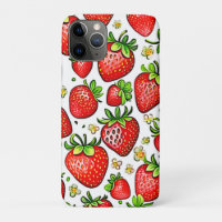  Juicy Red Strawberries Pattern