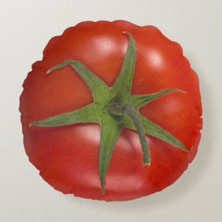 Juicy Red Tomato Round Cushion