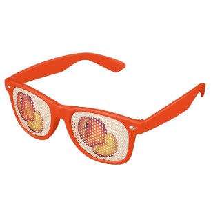 Juicy Ripe Summer Peach Georgia Peaches Fruit Retro Sunglasses