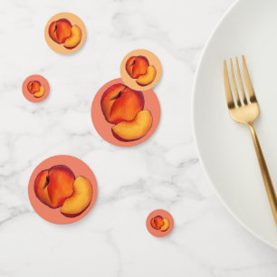 Juicy Ripe Summer Peach Peaches Stone Fruit Confetti