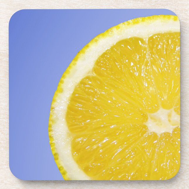 Juicy Slice of Lemon Coaster (Front)