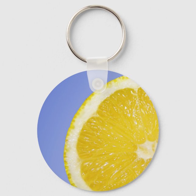 Juicy Slice of Lemon Key Ring (Front)