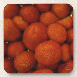 Juicy Strawberries Cork Coaster