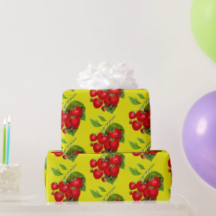 Juicy Strawberries Wrapping Paper