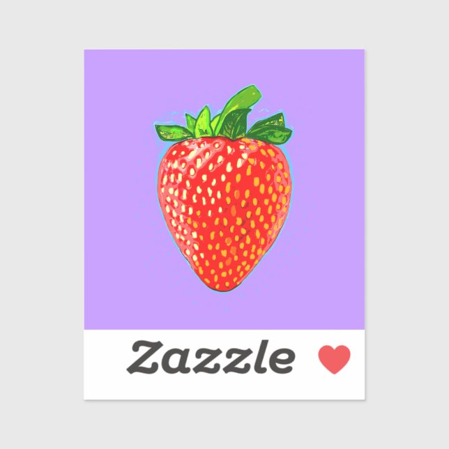 Juicy Strawberry in Pop Art Style  (Sheet)