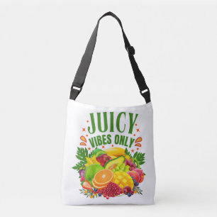 Juicy Vibes Only: Fresh Fruit & Healthy Life Crossbody Bag