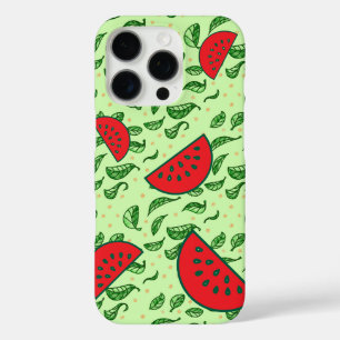 Juicy Watermelon & Leaf iPhone 16 Pro Case