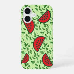 Juicy Watermelon & Leaf iPhone 16 Case