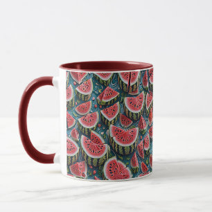 Juicy Watermelon Pattern Design 1 Mug