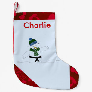Jujitsu Snowman Small Christmas Stocking