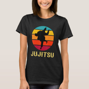 Jujitsu Vintage Sunset Martial Arts Style T-Shirt