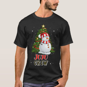 Juju Crew Snowman in Snow Matching Family Christma T-Shirt