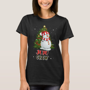 Juju Crew Snowman in Snow Matching Family Christma T-Shirt