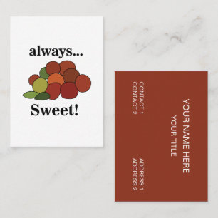 Jujube Fruit Business Card